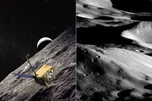NASA's Lunar Reconnaissance Orbiter nous offre la première vue du Malapert Massif, le site d'atterrissage Artemis 3