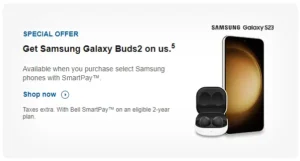 Bell, Virgin Plus offrant des Galaxy Buds 2 gratuits avec certains téléphones Samsung
