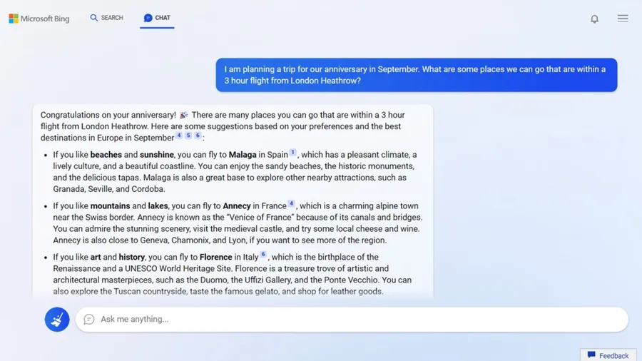 Nouveau Bing : Microsoft intensifie la guerre de l&rsquo;IA avec l&rsquo;intégration de ChatGPT