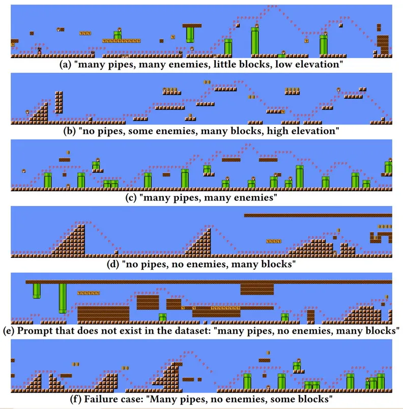 Incroyable ! MarioGPT utilise l&rsquo;IA pour créer des niveaux Super Mario infinis et rétro.