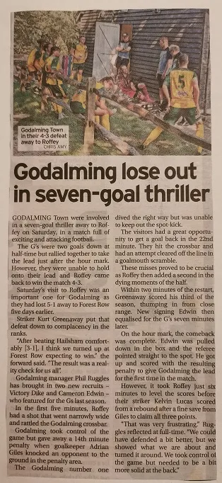 Roffey vs Godalming Town