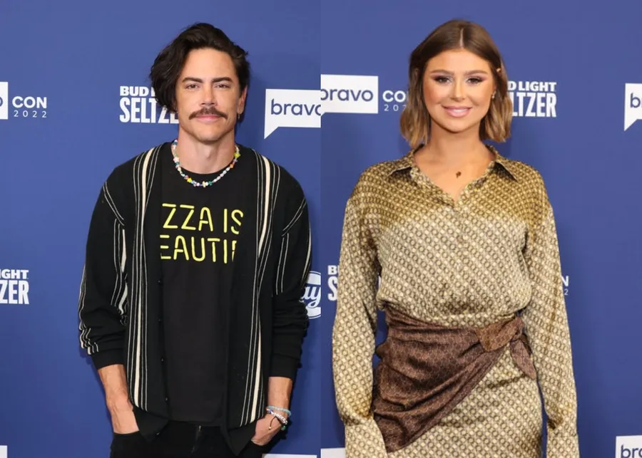 PHOTO de Tom Sandoval et Raquel Leviss se montrant « super proches » lors de Boys Night est divulguée alors que les producteurs de Vanderpump Rules obtiennent une vidéo et James Kennedy réagit.