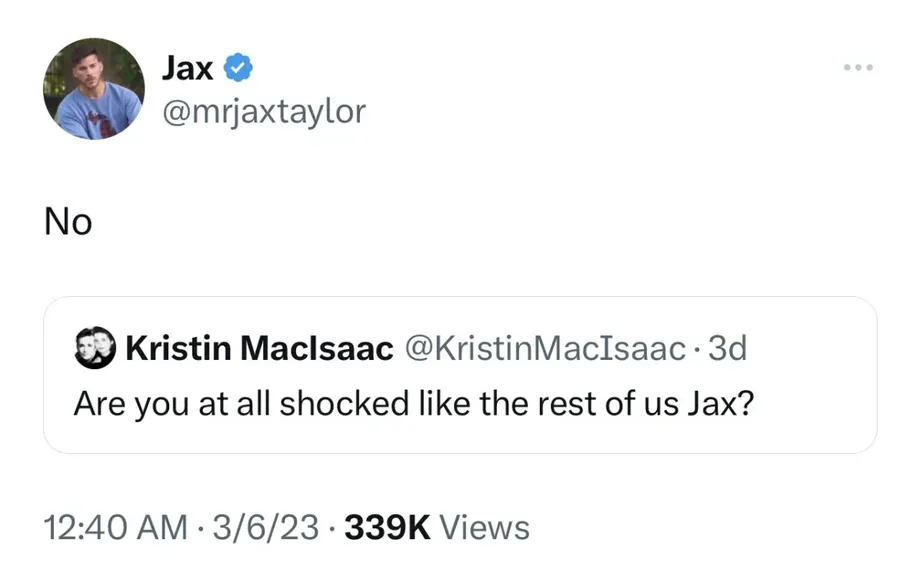 Jax Taylor tease une apparition à WWHL ; dit qu’il n&rsquo;est pas surpris par l&rsquo;affaire entre Tom Sandoval et Raquel Leviss. De plus, Tom menace désormais de ne plus tourner.