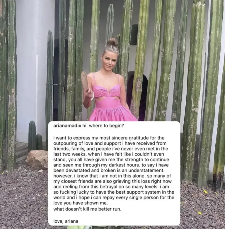 Ariana Madix rompt son silence sur sa séparation avec Tom Sandoval et l'affaire avec Raquel Leviss. De plus, un nouveau rapport révèle comment l'affaire entre Tom et Raquel aurait, selon les allégations, commencé.