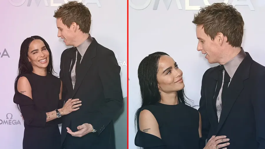 Eddie Redmayne se montre chaleureux avec Zoë Kravitz lors de l&rsquo;événement Omega Aqua Terra à Londres