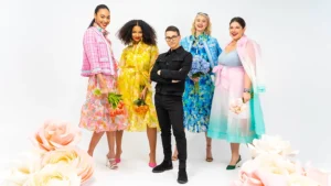 Christian Siriano a envoyé à Drew Barrymore des pièces « Flower Power » de sa nouvelle ligne de mode pour HSN.